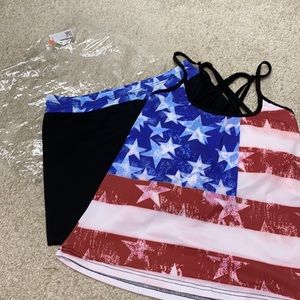 Boy shorts two piece swim suit